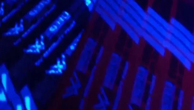 Wristbands under UV laser